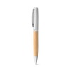 FUJI. Bamboo and metal ball pen with case in Natural