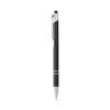 GALBA. Aluminium ball pen with touch tip and clip in black