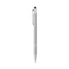 GALBA. Aluminium ball pen with touch tip and clip in Satin Silver