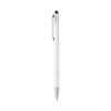 GALBA. Aluminium ball pen with touch tip and clip in white