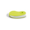 SIZA. White TPR eraser with PP protective cover in Light Green