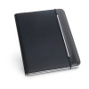 FITZGERALD. A4 folder in PU and 800D with lined sheet pad in Light Grey