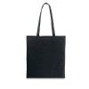 CAIRO. Recycled cotton shopping bag (180 g/m²) in Black