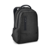 RE-BOSTON. 2Tone recycled nylon waterproof laptop backpack with 210D rPET compartment in Black