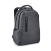 RE-BOSTON. 2Tone recycled nylon waterproof laptop backpack with 210D recycled polyester compartment in Dark Grey