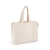 PARMA. Bag with cotton and recycled cotton (280 g/m²) in Light Natural