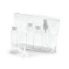DENIRO. Airtight PVC cosmetic bag in transparent