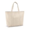 VILLE. 100% cotton canvas bag with front and inside pocket (280 g/m²) in Light Natural