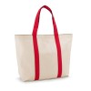 VILLE. 100% cotton canvas bag with front and inside pocket (280 g/m²) in red