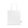 SHOPS. Foldable bag in 190T in white