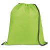 CARNABY. 210D drawstring backpack in lime-green