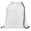 CARNABY. 210D drawstring backpack in white