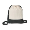ROMFORD. 100% cotton drawstring bag (180 g/m²) in black