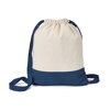 ROMFORD. 100% cotton drawstring bag (180 g/m²) in dark-blue
