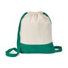 ROMFORD. 100% cotton drawstring bag (180 g/m²) in green