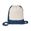 ROMFORD. 100% cotton drawstring bag (180 g/m²) in Navy Blue