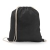 ILFORD. 100% cotton drawstring bag (100g/m²) in black