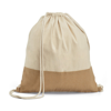 SABLON. 100% cotton drawstring bag (160 g/m²) in beige