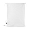 BOLZANO. Foldable rPET bag with rPET 190T pouch in White