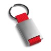 GRIPITCH. Metal keyring in red