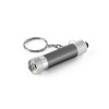 LERGAN. Aluminium keyring with a 3 LED flashlight in Gun Metal