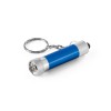 LERGAN. Aluminium keyring with a 3 LED flashlight in Royal Blue