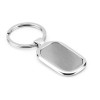 ZABEL. Metal keyring in Satin Silver