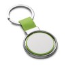 ALBRIGHT. Metal and PU keyring in Light Green