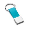 BUMPER. Metal and PU keyring in Light Blue