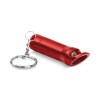 TORCHEN. Metal keyring Torch with bottle opener in red