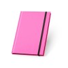 WATTERS. A5 notebook in fluorescent PU. Lined sheets in Pink