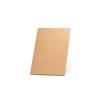 ALCOTT A5. A5 notepad with Kraft paper cover (250 g/m²) in Natural