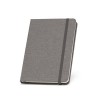 BOYD. A5 notebook in 50% rPET with lined sheets in Dark Grey