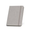 BOYD. A5 notebook in 50% rPET with lined sheets in Light Grey