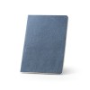 COFFEEPAD SEMI-RIGID. A5 notepad with semi-rigid cover made from coffee husk waste (65%) in Blue