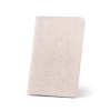 ORGANIC SOFT. A6 notepad with flexible cover made from organic elephant matter (95%) in Light Natural