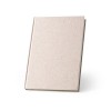 ORGANIC RIGID. A5 notepad with hard cover made from organic elephant matter (95%) in Light Natural