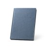 COFFEEPAD RIGID. A5 notepad with hard cover made from coffee husk waste (65%) in Blue