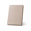 TEAPAD RIGID. A5 notepad with hard cover made from tea leafs waste (65%) in Natural