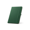 ANNE. A5 notebook in 100% rPET with lined pages in Dark Green