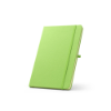 ANNE. A5 notebook in 100% rPET with lined pages in Light Green