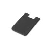 SHELLEY. Silicone smartphone card holder in black