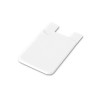 SHELLEY. Silicone smartphone card holder in white