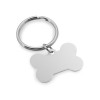 PAW. Aluminium keyring in Satin Silver