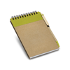 RINGORD. Pocket sized notepad in lime-green