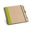 PLATH. Pocket sized notepad in lime-green