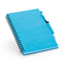ROTHFUSS. B6 spiral notepad with lined in cyan