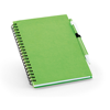 ROTHFUSS. B6 spiral notepad with lined in lime-green