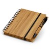 DICKENS A5. B6 spiral notebook in bamboo with recycled paper in Natural