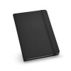 HEMINGWAY. A5 PU notepad with plain sheets in black